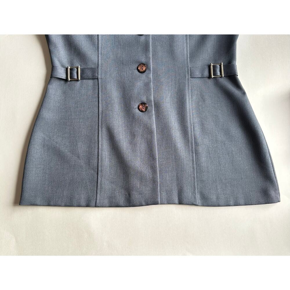 Stringbean Vintage Button Up Gray Lightweight Jacket - Picture 9 of 15